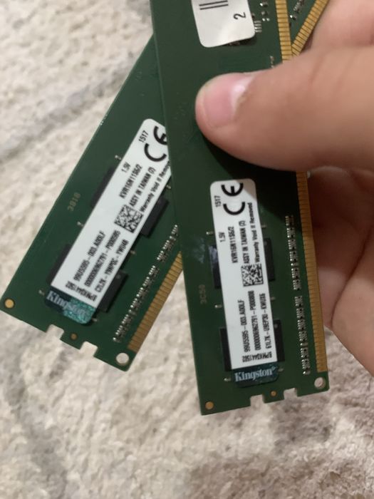 Две планки оперативки DDR3 Kingston 4gb