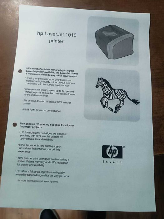Продам принтер Hp laserJet 1010