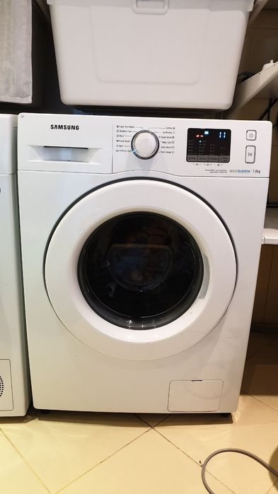 Пералня Slim Samsung Eco Bubble WF70F5E0W4W, 1400 об/мин, 7 кг, Клас A