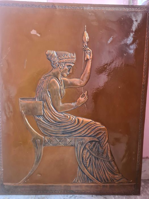 Картина "Фараонката" от ковано желязо / мед/