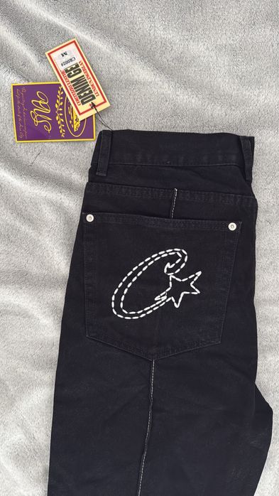 Blugi Corteiz C-Star Denim Black