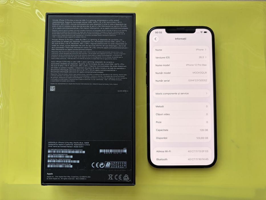 Iphone 12 Pro Max Albastru Pacific