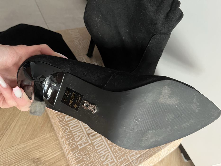 Steve Madden Велурени Ботуши Intruder