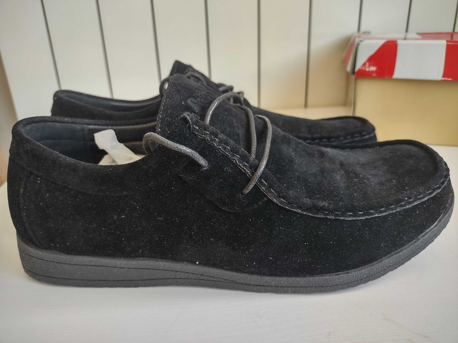 Черни мъжки велурени обувки Lee Cooper