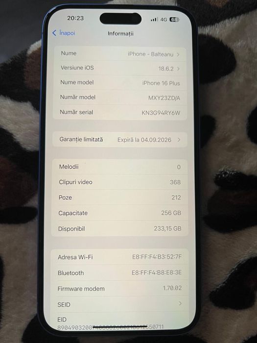Iphone 16 plus.
