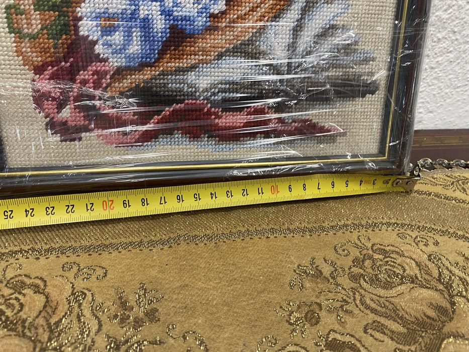 Ръчно изработен гоблен с памучни конци флорален мотив