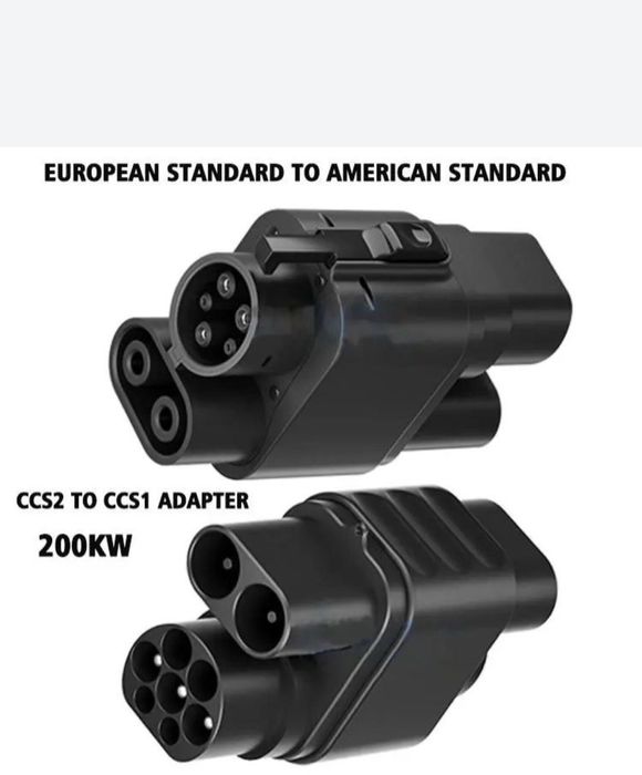 В наличии, Переходник для ССS2 to CCS1, CC2 to TESLA.
