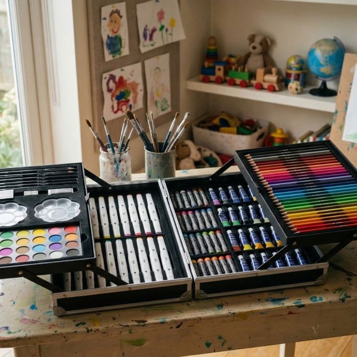 Арт куфар за деца – 132 части цветно вдъхновение