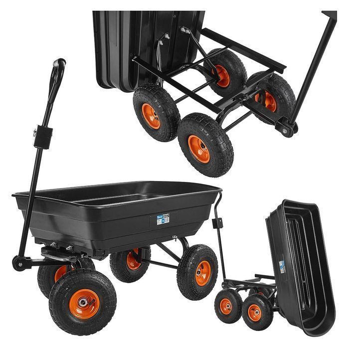 Carucior de gradina basculabil 75kg geko