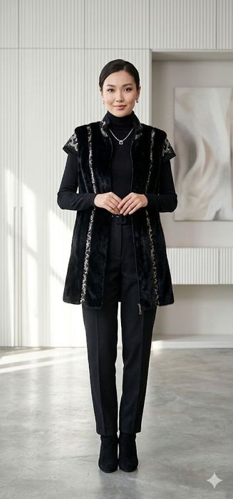 Замонавий аёллар жилеткаси (эко-мех)