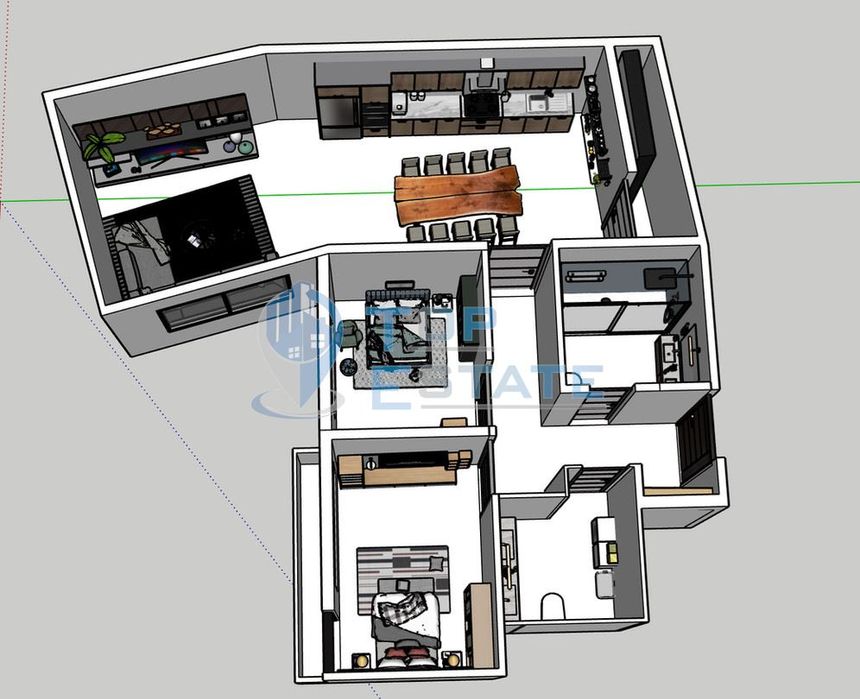 Продава се Тристаен апартамент в Велико Търново, Бузлуджа - 153 кв.м за 853 €/кв.м - Снимка #2