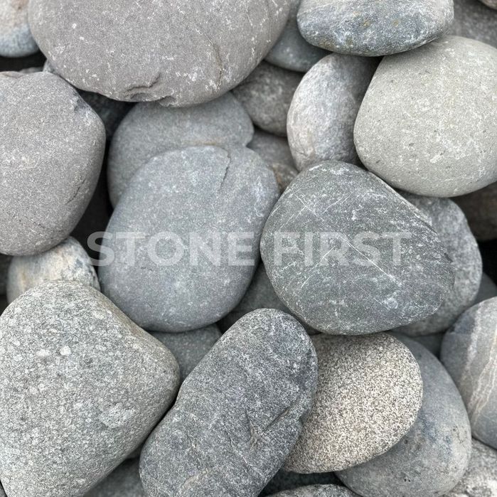 Зеленая плоская (морская и речная галька)