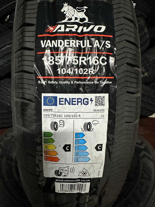 Нови Всесезонни Бусови Гуми Arivo Vanderful A/S 185/75R16C Нов Dot