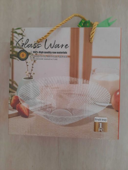 Стеклянная фруктовница Glass Ware