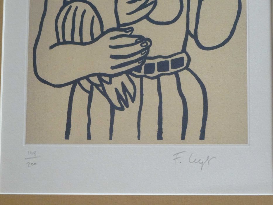 Tablou Fernand LÉGER, ‘Woman with Parrot’ | Piesa RARA deosebita