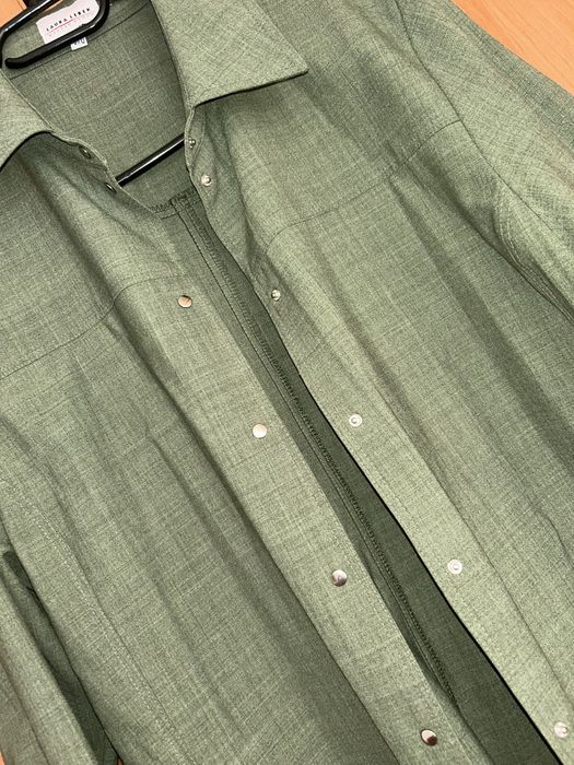 Camasa verde cu capse