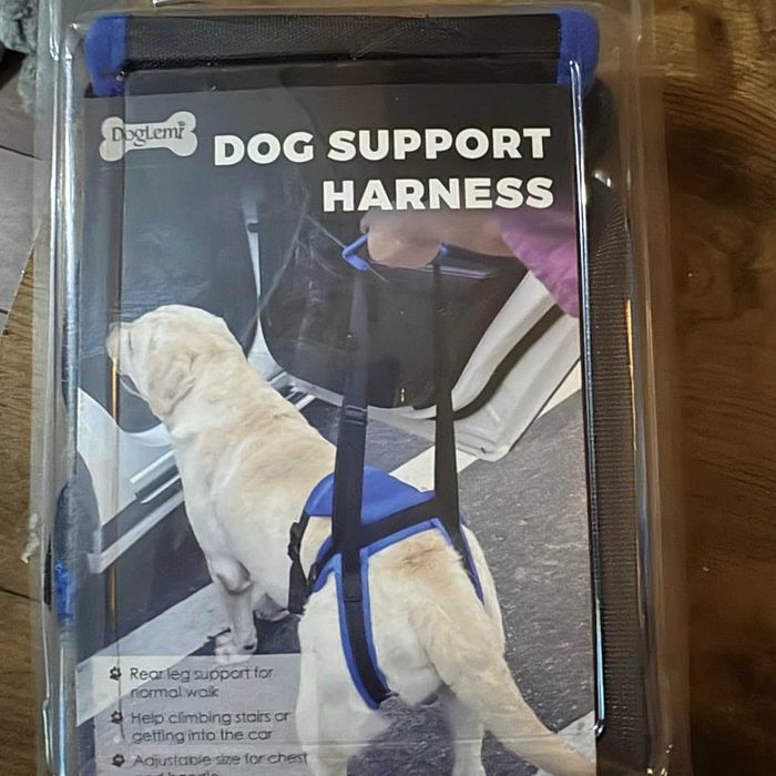 MIGHTYDUTY Колан за повдигане на кучета за задни крака, регулируем, XL