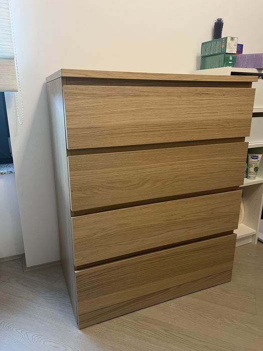 Comoda MALM Ikea cu amortizoare pentru sertar
