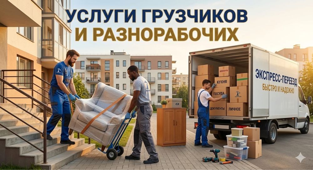 Услуги грузчиков и переезды в Алматы