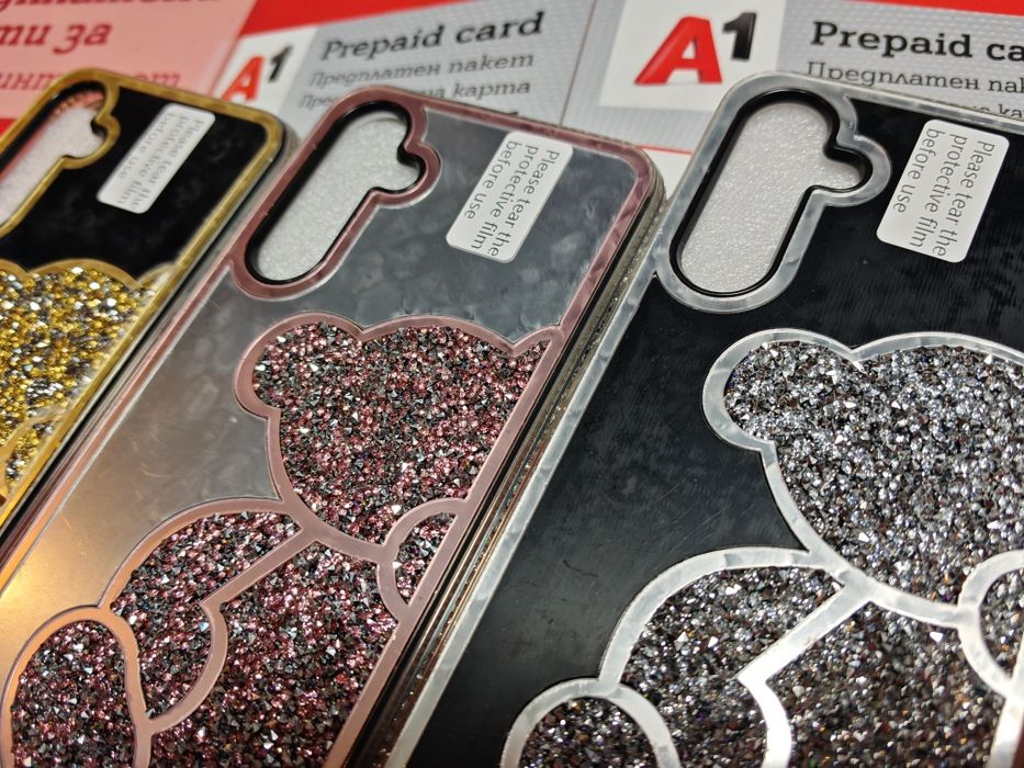 Samsung Galaxy A16 луксозни тефтери и гърбове блестящи и едноцветни