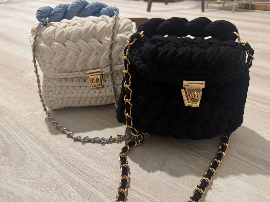 Нова чанта  чанта -20лв/ Плетена бяла чанта 50лв