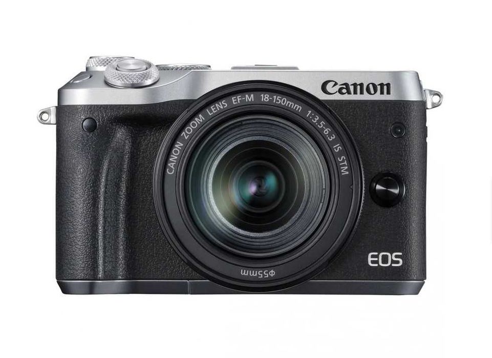 Aparat foto Mirrorless Canon M6 cu obiectiv Canon18-150mm F3.5 IS STM