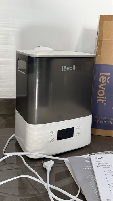 Umidificator aer Levoit 300S Ultrasonic, rezervor 6L, autonomie 60 ore, senzori, silentios, cu aplicatie pe telefon