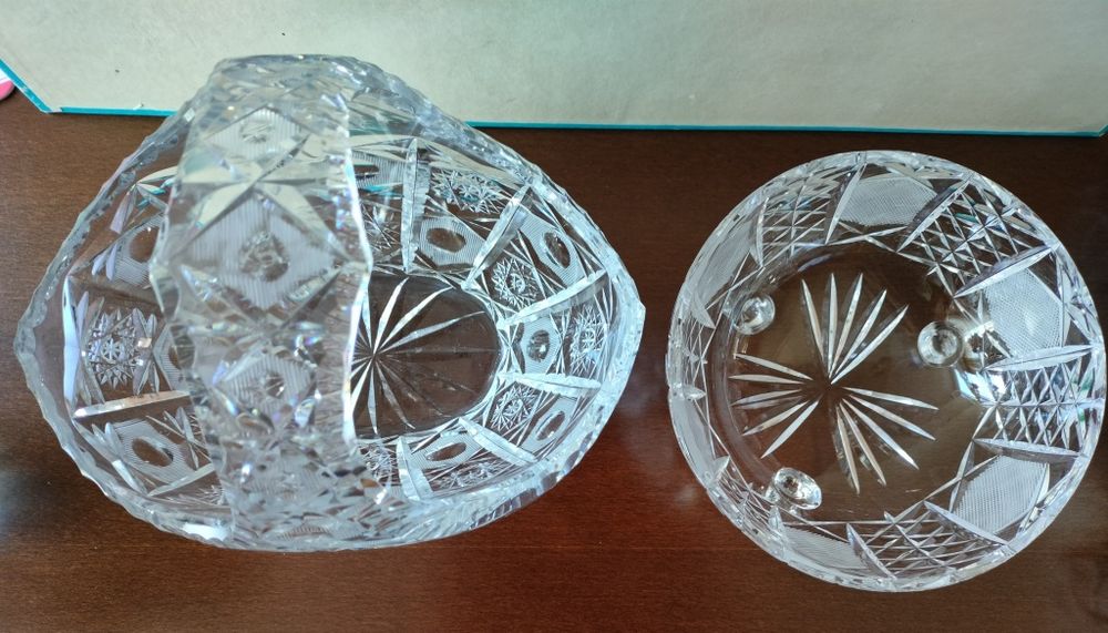 Fructieră din cristal