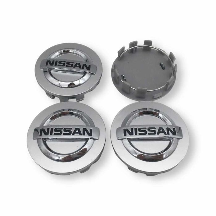 Капачки за джанти за Nissan 54мм 60мм 63мм - Черни, Сребристи