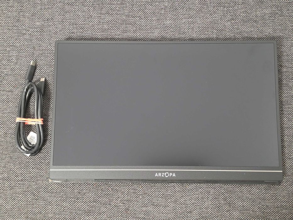 Monitor portabil ARZOPA S1-Table, 15,6 ", FHD, HDR 1080P, USB C/ HDMI, Afisaj IPS, Negru