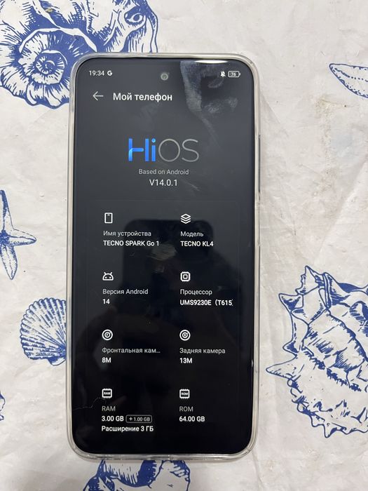 Tecnо spark go1.