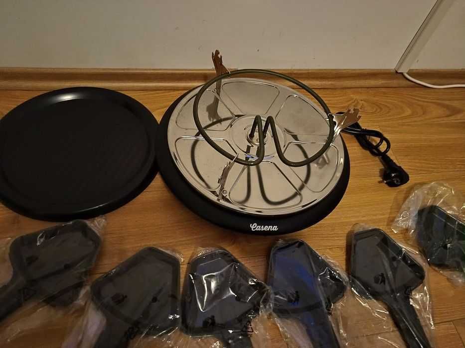 Gratar de masa/Grill electric Nou 6 Raclete Cu Plita 900 watti