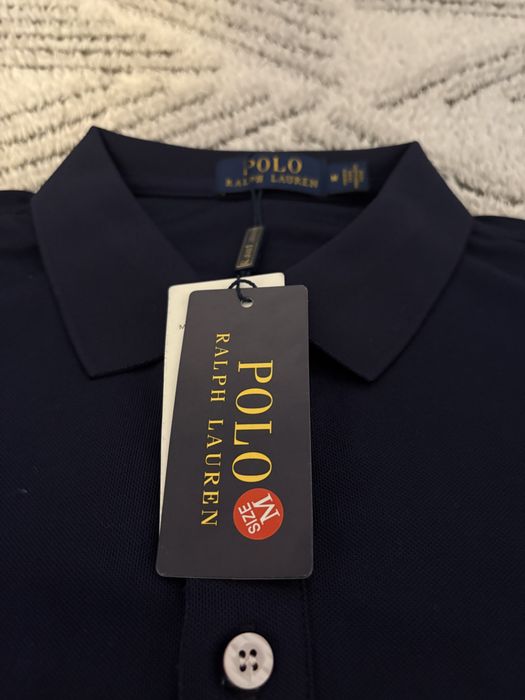 Tricou Polo Ralph Lauren blue big logo