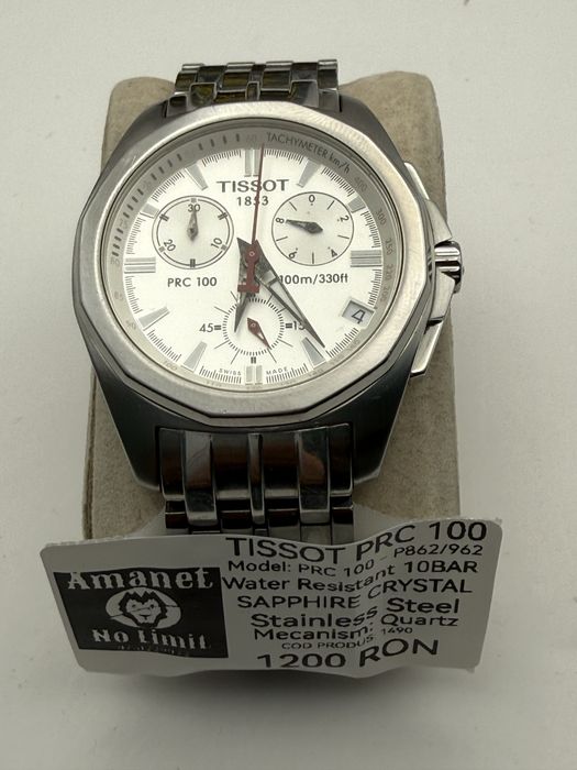 Ceas Tissot PRC 100 Model: P862/962  Geam Sapphire, AMANET NO LIMIT