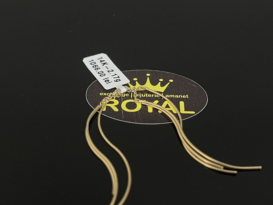 Bijuteria Royal CB : Cercei dama aur nou 14k 2,17gr