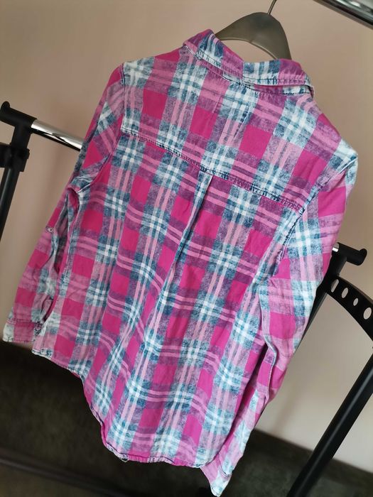 Карирана дамка риза Denim & Co.