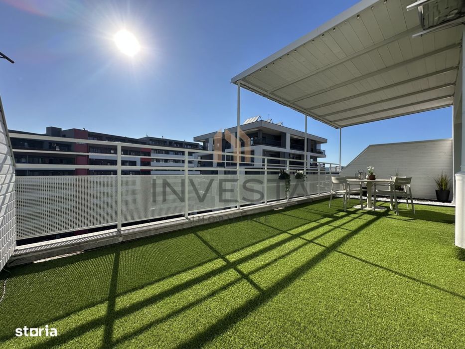 Penthouse de lux pe 2 nivele cu 4 terase in Buna Ziua!