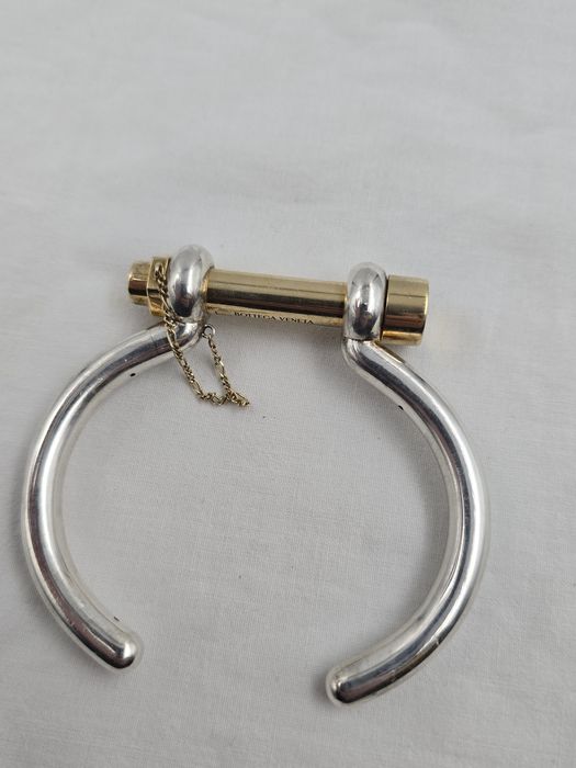 Bratara argint Bottega Veneta