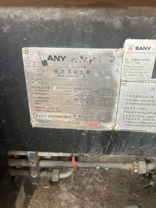 Pompa de beton Sany HBT 60C