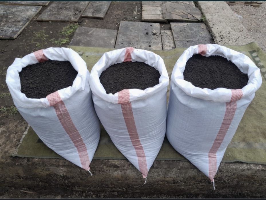 Горный чернозем в мешках