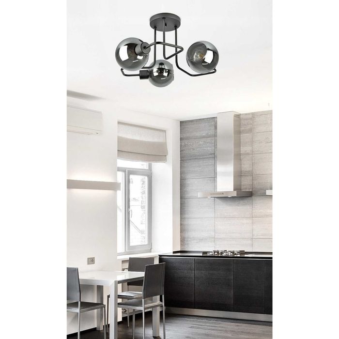 LEDO-337 лампа за таван 3xE27 алуминий с огледален ефект - 832-R3 G