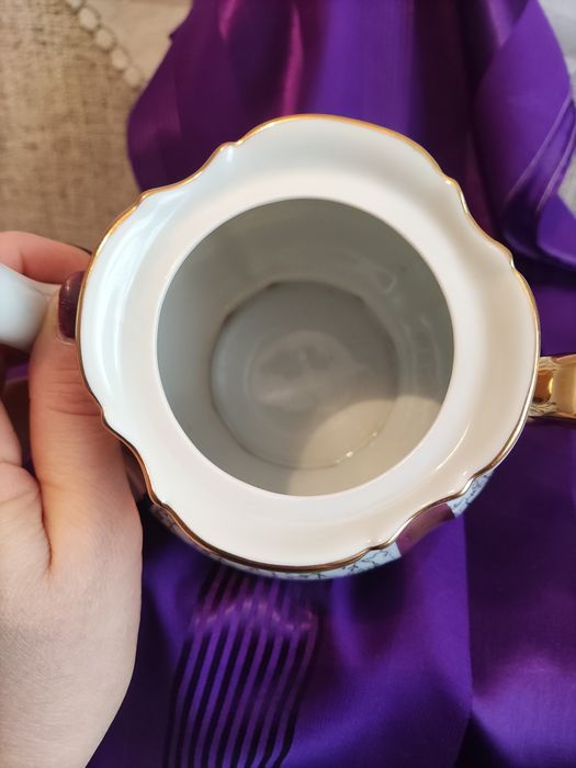 Чайник Золотая лента ГДР антикварный