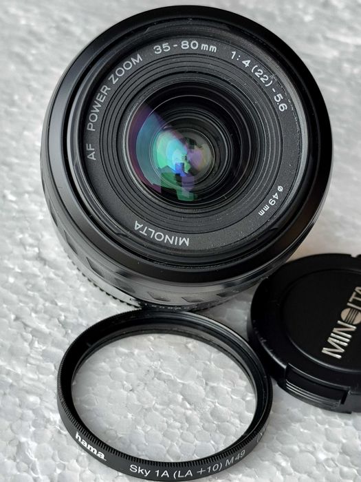 obiectiv Minolta AF 35-80 JAPAN,filtru Hama camera foto video aparat