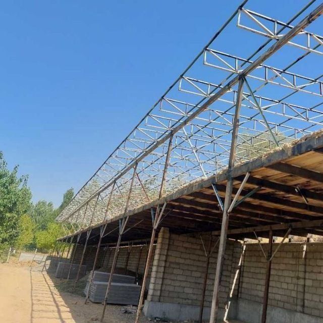 Konteyner materiallardan issiqxona, tom,naves, xizmatlari