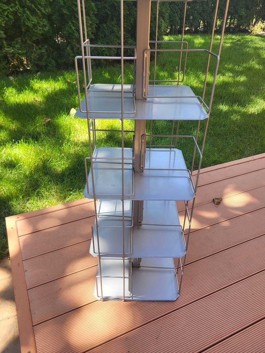 Метален стелаж за картички и книжки и други - Рафт с 5 нива