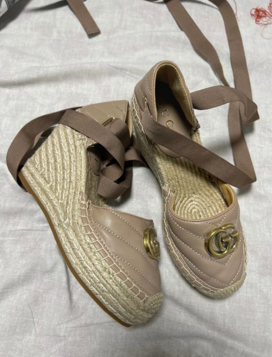 Espadrile cu toc gucci