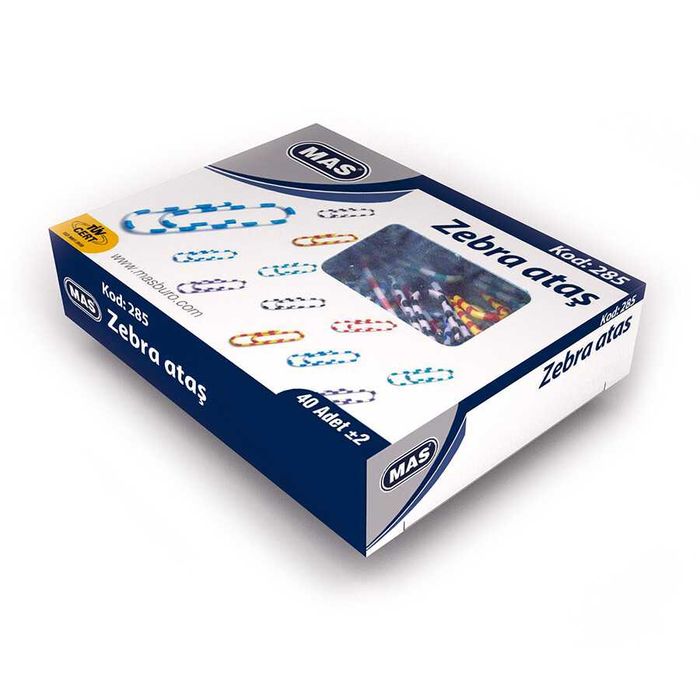 Кламери цветни 28мм оп.50