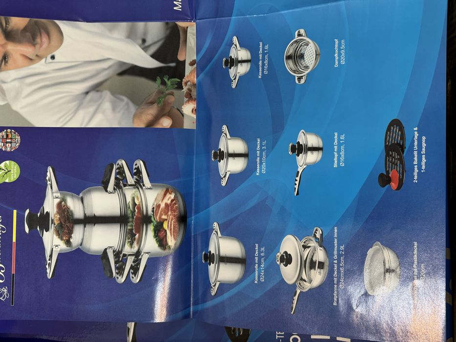 Set vase de gatit inox Bachmayer