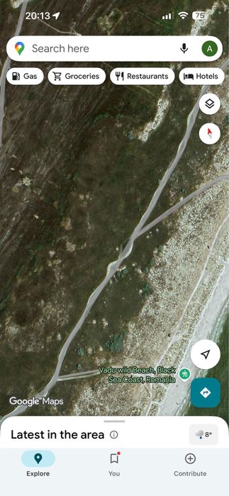 Teren de vanzare Vadu, prima linie 5000mp - drum de acces pe plaja