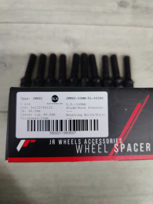 Distantieri 2cm/20mm Audi / Mercedes distantiere JR + prezoane lungi